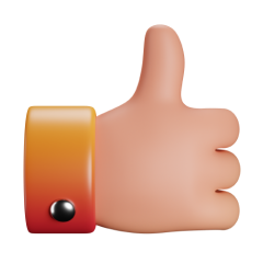 サムズアップのイラスト